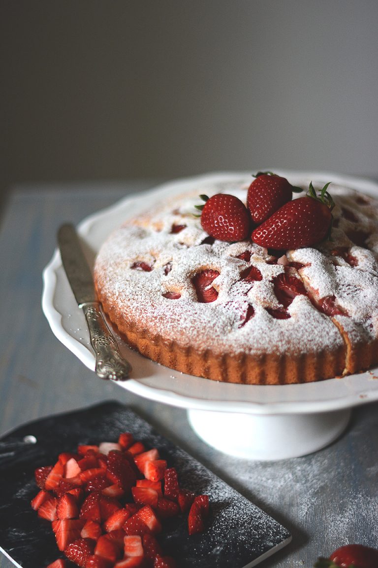 jahodova bublanina / strawberry pound cake